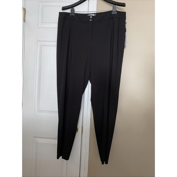 Calvin Klein Black Traditional Straight Leg Dress Pants Plus Size 18W - Picture 8 of 8